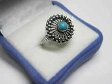 Load image into Gallery viewer, Vintage Soviet Russian Sterling Silver 875 Ring Turquoise, Women's Jewelry 6.5 us - Fezba Market
