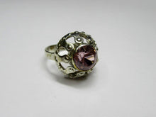 Load image into Gallery viewer, Vintage Soviet Russian Sterling Silver 875 Ring Amethyst,Women's Jewelry Size 6.5 us - Fezba Market
