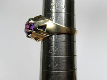 Load image into Gallery viewer, Vintage Soviet Russian Sterling Silver 875 Ring Sapphire, Women's Jewelry Size 12 us - Fezba Market
