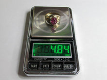 Load image into Gallery viewer, Vintage Soviet Russian Sterling Silver 875 Ring Amethyst ,Women's Jewelry Size 11.5 us - Fezba Market
