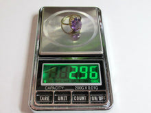 Load image into Gallery viewer, Vintage Russian Soviet Sterling Silver 875 Ring Amethyst ,Women's Jewelry Size 6 us - Fezba Market
