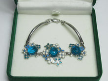 Load image into Gallery viewer, Vintage Russian 925 Sterling Silver Bracelet with Elegant Link Design, Women's Jewelry
